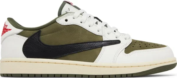 Travis Scott x Air Jordan 1 Retro Low 'Medium Olive'