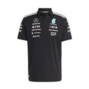 Mercedes AMG Petronas F1 2025 Team Polo – Black
