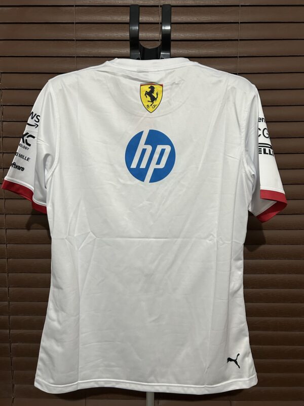 Scuderia Ferrari 2025 Drivers Oversized T-Shirt - White Miami - Image 3